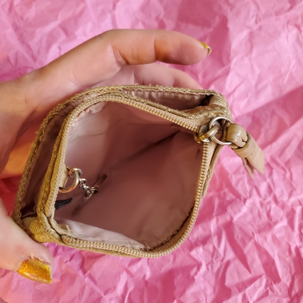 Coach beige signature print coin/key fob - Picture 4 of 5
